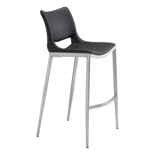 Ace Barstool Zuo 101283 | Black & Silver