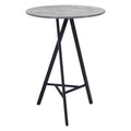 Metz Bar Table Zuo 101881 | Faux Concrete MDF, Powder Coated Steel | Gray