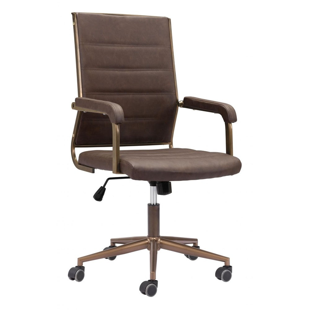 Auction Office Chair Zuo 109021 | Espresso