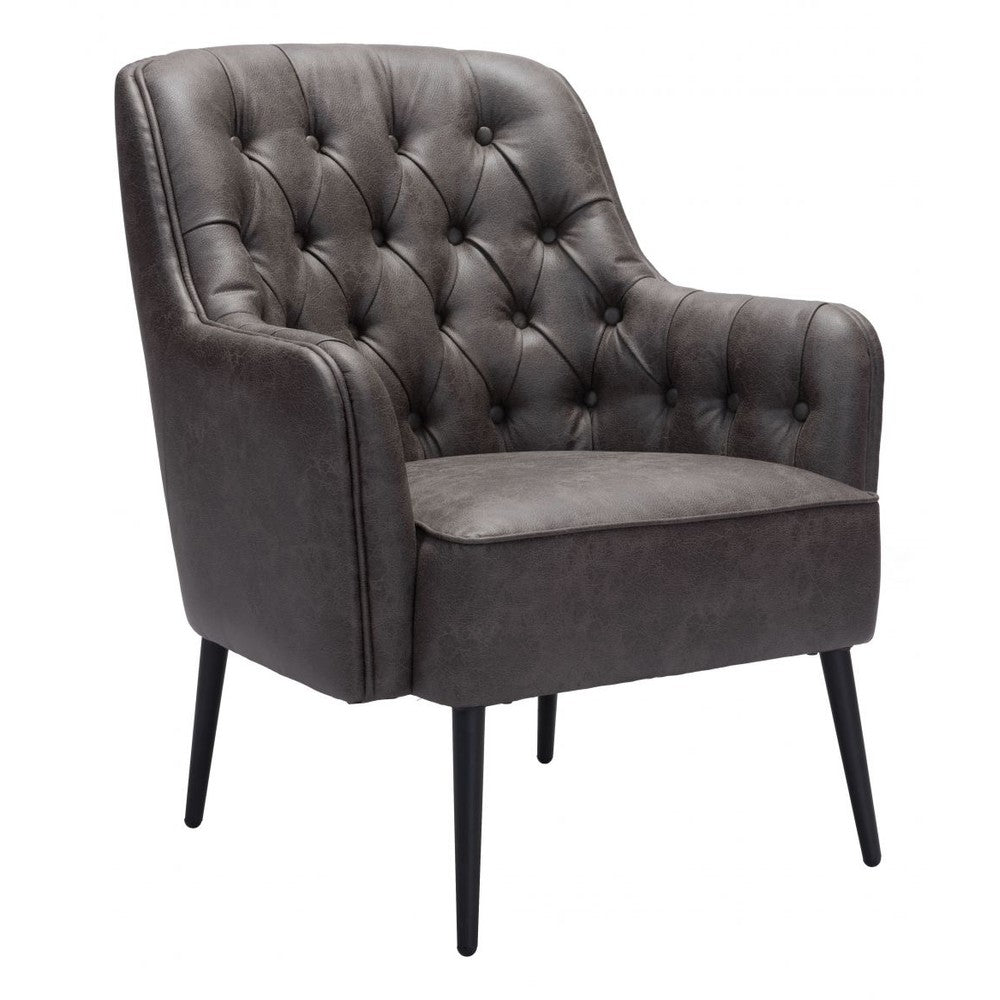 Tasmania Accent Chair Zuo 109053 | Vintage Black
