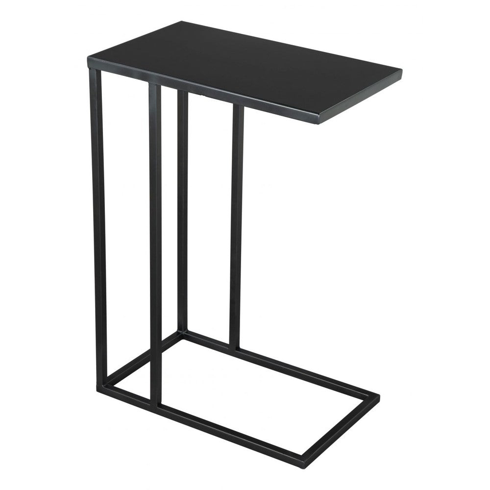 Atom Side Table Zuo 109268 | Powder Coated Iron | Black