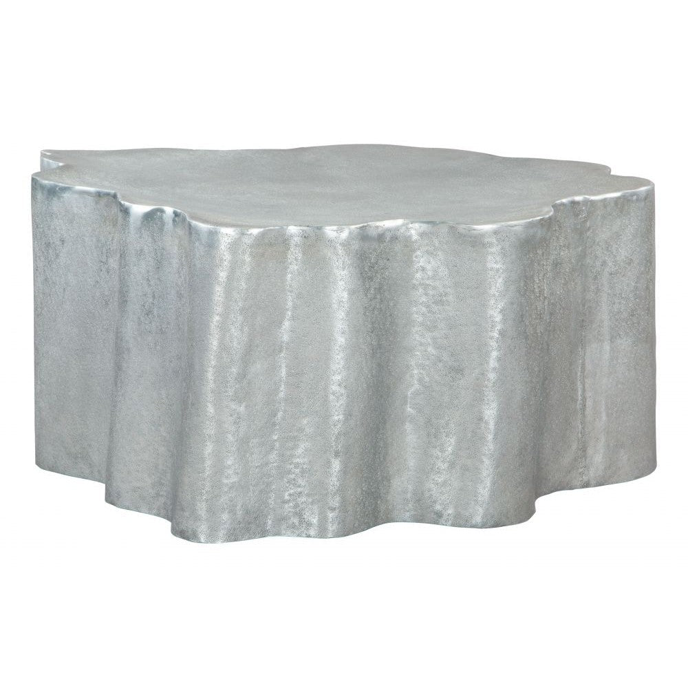 Kortha Coffee Table Zuo 109462 | Powder Coated Aluminum | Antique Silver