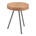 Stuart Side Table Zuo 109593 | Synthetic Rattan Weave, Painted Steel | Natural