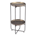 Bronson Accent Table Zuo 109597 | Painted Steel | Bronze