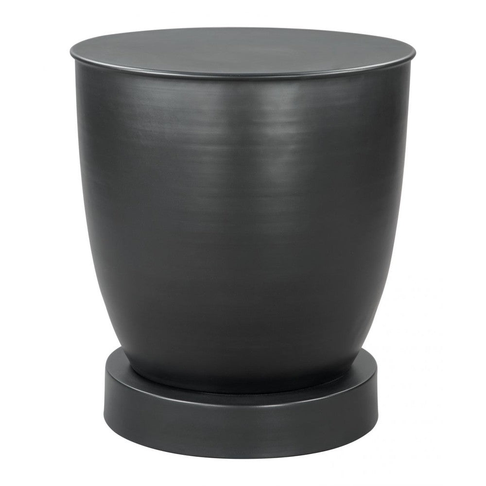 Baku Side Table Zuo 109755 | Powder Coated Iron | Black