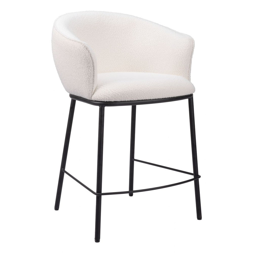 Essen Counter Stool Zuo 109809 | Ivory