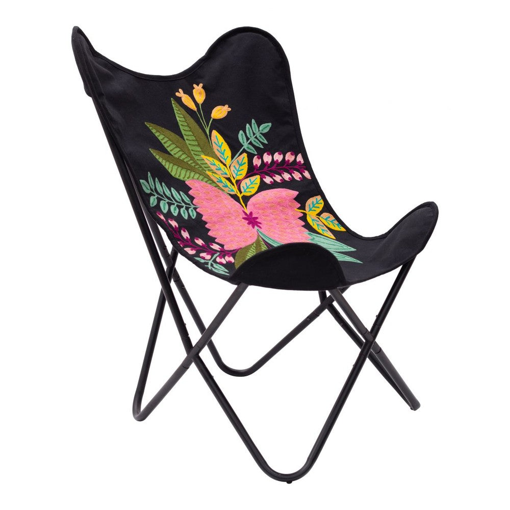 Mare Accent Chair Zuo 109818 | Textured Cotton Fabric, Powder Coated Iron | Multicolor