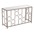Convale Console Table Zuo 109836 | Mirror Glass, MDF, Painted Steel | Bronze