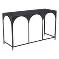 Loriet Console Table Zuo 109837 | Painted Steel | Black