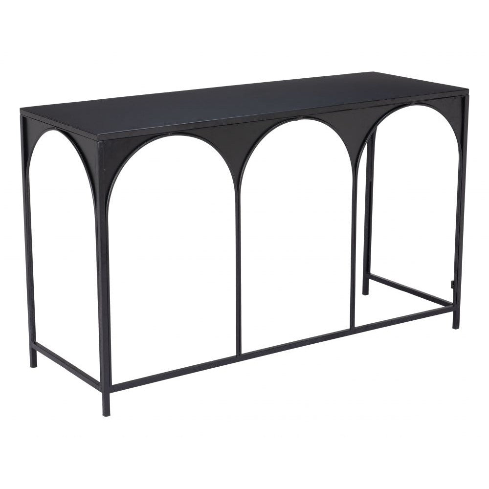 Loriet Console Table Zuo 109837 | Painted Steel | Black