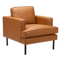 Decade Armchair Zuo 109902 | Faux Leather Fabric, Powder Coated Steel | Brown