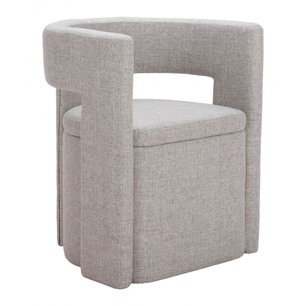 Papua Dining Chair Zuo 109993 | Polyester Fabric, Performance, Polyester Fabric | Gray