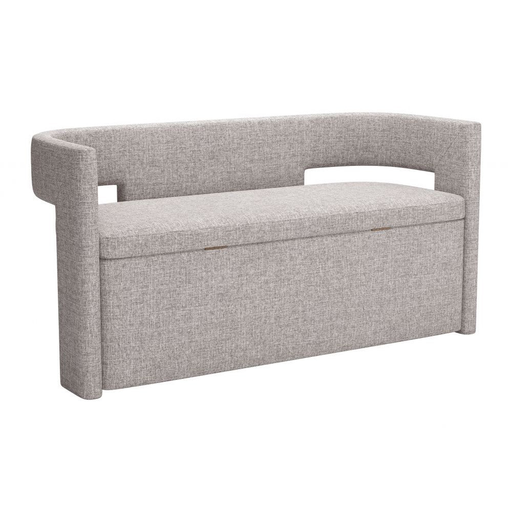 Papua Storage Bench Zuo 109994 | Polyester Fabric, Performance, Polyester Fabric | Gray
