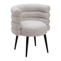 Grena Dining Chair Zuo 110005 | Textured Polyester Fabric, Powder Coated Steel | Misty Gray