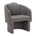 Olya Accent Chair Zuo 110014 | Polyester Fabric, Powder Coated Steel | Truffle Gray