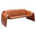 Horten Sofa Zuo 110027 | Faux Leather, Powder Coated Steel | Brown