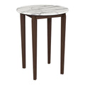 Vernon Bar Table Zuo 110089 | Faux Marble HPL Stone, Painted Rubberwood | White