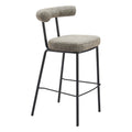 Kede Barstool Zuo 110100 | Chenille Polyester Fabric, Powder Coated Steel | Green Tweed