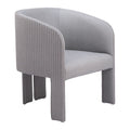 Hull Accent Chair Zuo 110105 | Poly Linen Fabric, Polyester Fabric | Slate Gray