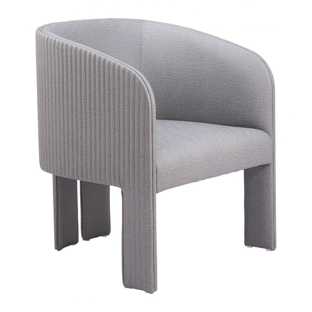 Hull Accent Chair Zuo 110105 | Poly Linen Fabric, Polyester Fabric | Slate Gray
