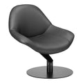 Poole Accent Chair Zuo 110111 | Faux Leather, Painted Steel | Black