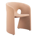 Rosyth Dining Chair Zuo 110125 | Polyester Fabric, Painted Steel | Ta n