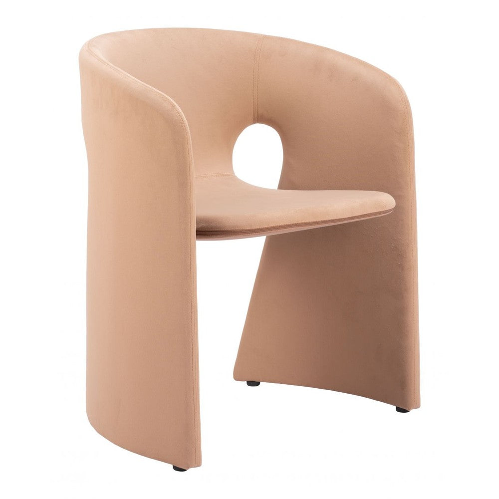 Rosyth Dining Chair Zuo 110125 | Polyester Fabric, Painted Steel | Ta n