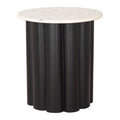 Slika Side Table Zuo 110149 | Natural Marble, MDF, Powder Coated Iron | White & Black
