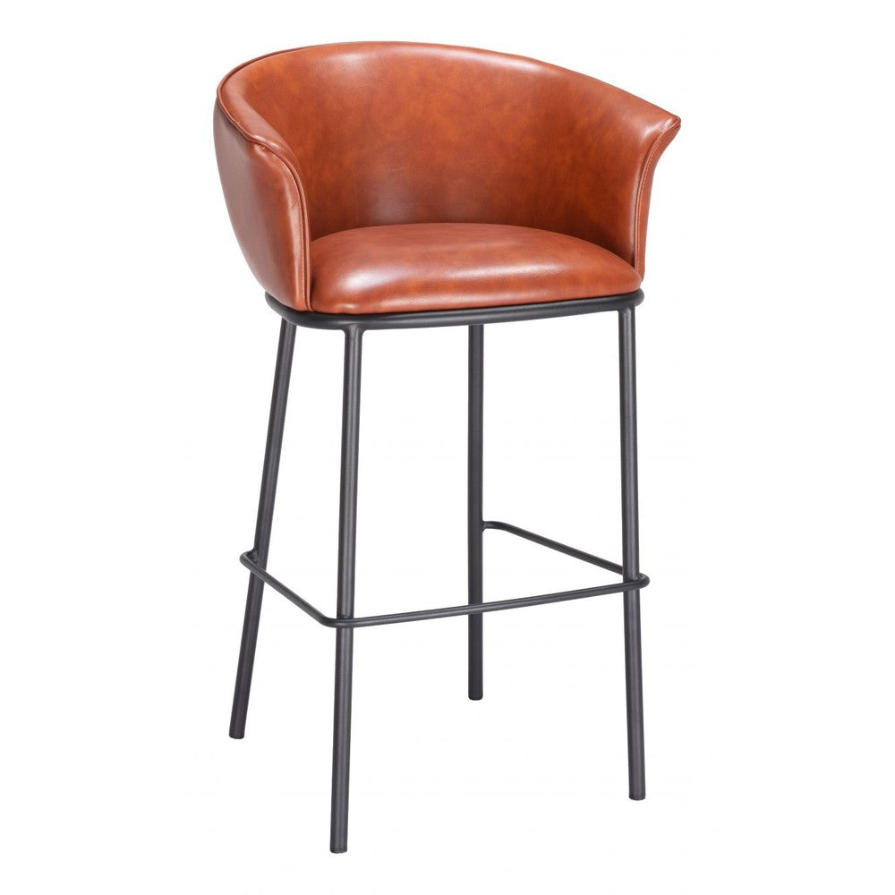 Garston Barstool Zuo 110177 | Brown