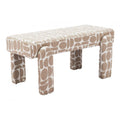 Blato Bench Zuo 110186 | Textured Polyester Fabric, MDF, Polyester Fabric | Multicolor