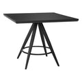 Tinos Dining Table Zuo 110187 | Painted MDF, Powder Coated Steel | Black