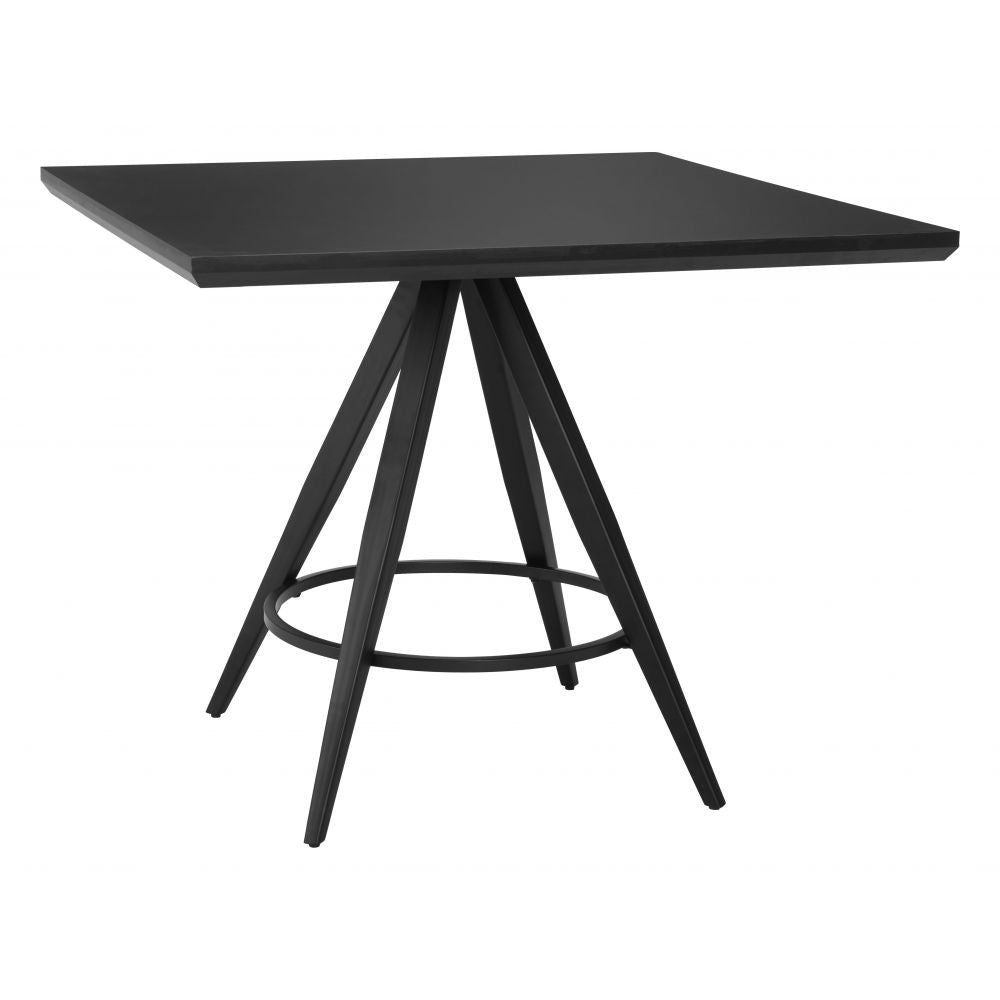 Tinos Dining Table Zuo 110187 | Painted MDF, Powder Coated Steel | Black
