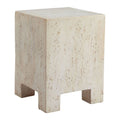 Kitar A Side Table Zuo 110193 | Faux Stone Magnesium Oxide | Beige