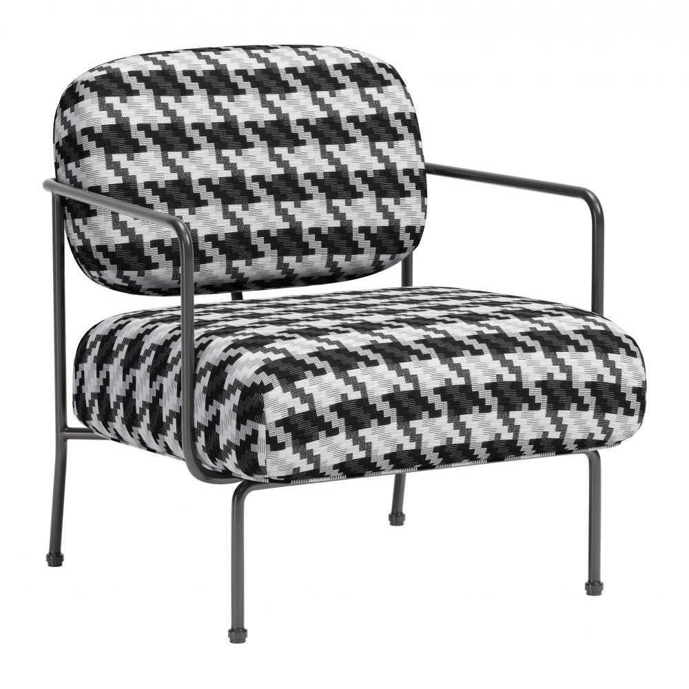 Ulet Accent Chair Zuo 110206 | Textured Polyester Fabric, Powder Coated Steel | Multicolor