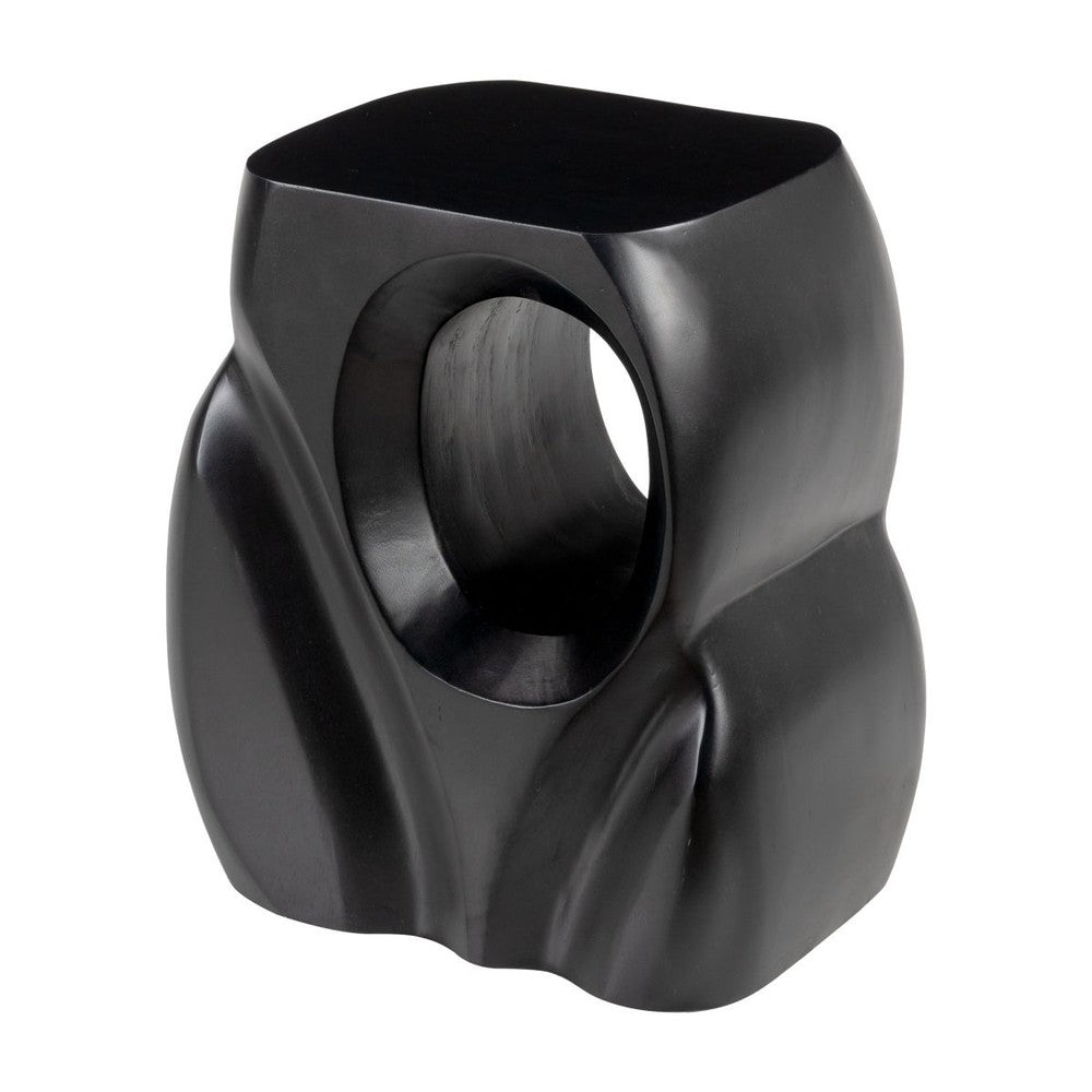 Trung Side Table Zuo 110245 | Painted Mango Wood | Black