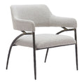 Vesterboro Accent Chair Zuo 110269 | Textured Polyester Fabric, Forged Steel | Gray