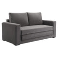 Jide Sleeper Sofa Zuo 110292 | Velvet Polyester Fabric, Rubberwood | Gray