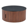 Nejaus Coffee Table Zuo 110299 | Wood Veneer MDF, Painted Rubberwood | Black & Walnut