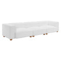 Tay Te Sofa Zuo 110302 | Corduroy Polyester Fabric, Poplar Wood, Rubberwood | White