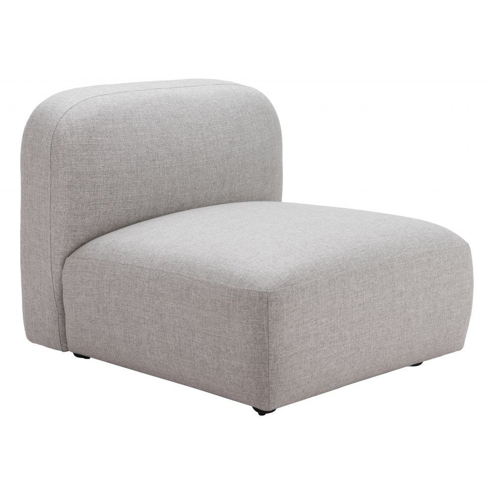 Biak Middle Chair Zuo 110367 | Polyester Fabric, Painted Poplar Wood | Gray