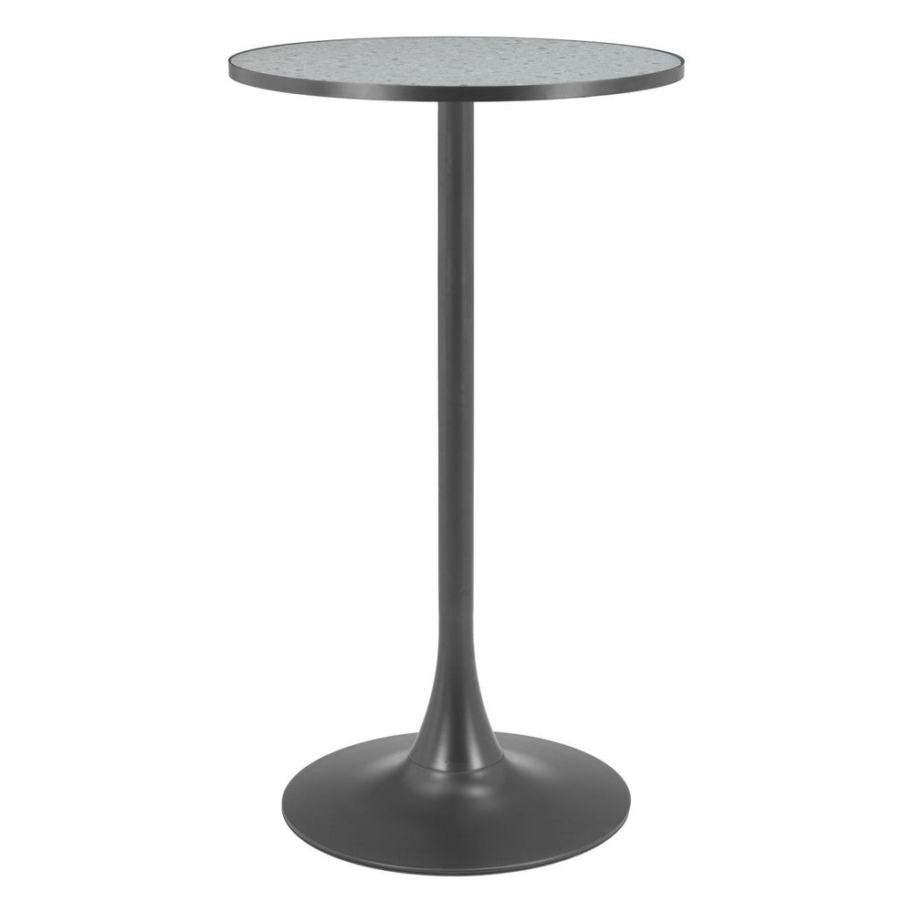 Bite Bar Table Zuo 110402 | Gray & Black