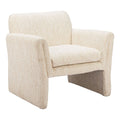 Dobra Accent Chair Zuo 110473 | Textured Polyester Fabric | Oatmeal Beige