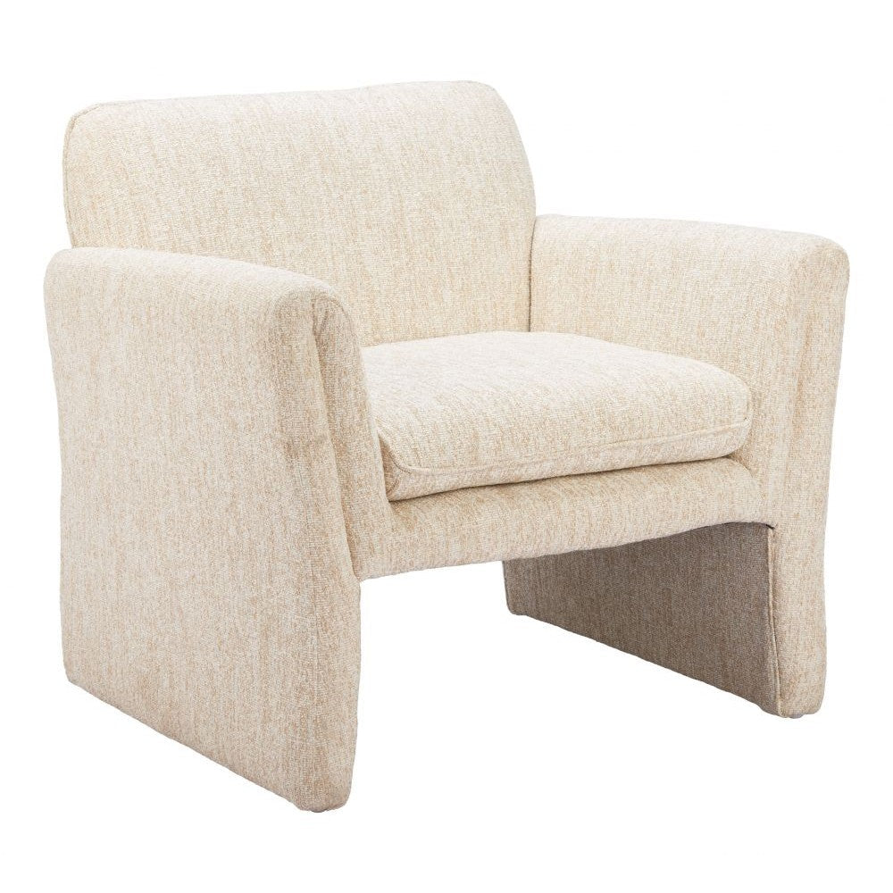 Dobra Accent Chair Zuo 110473 | Textured Polyester Fabric | Oatmeal Beige