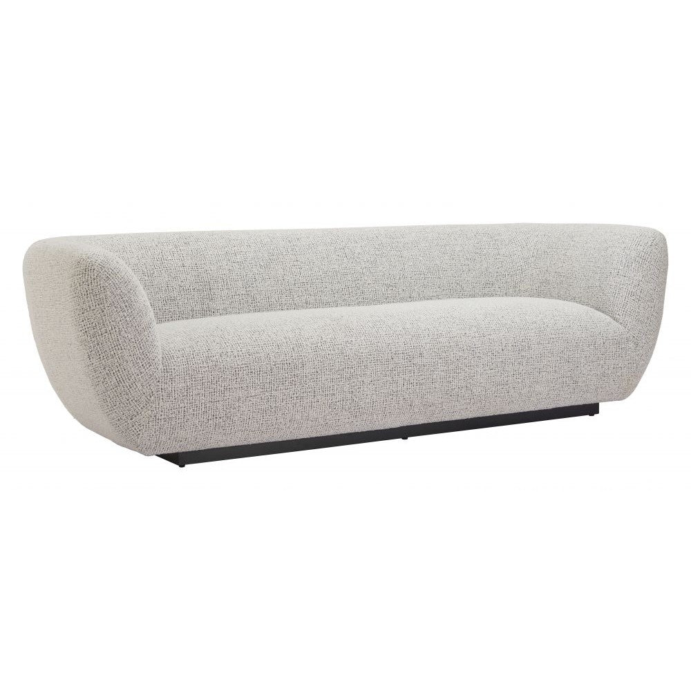 Zambet Sofa Zuo 110479 | Textured Polyester Fabric, Pine, Wood, Powder Coated Steel | Pewter Gray