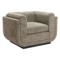 Sereneu Accent Chair Zuo 110480 | Chenille Polyester Fabric, Powder Coated Steel | Green Tweed
