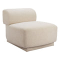 Anese Accent Chair Zuo 110483 | Textured Polyester Fabric, Pine Wood | Multigrain Beige