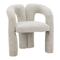 Buis Dining Chair Zuo 110488 | Textured Polyester Fabric, Pine Wood | Gray