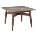 Silea Square Dining Table Zuo 110505 | Rubberwood | Espresso