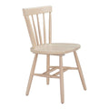 Tyce Dining Chair Zuo 110525 | Whitewashed Rubberwood | Natural