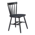Tyce Dining Chair Zuo 110526 | Painted Rubberwood | Black